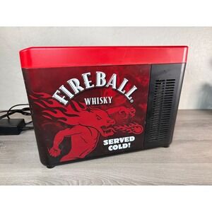 Fireball Whisky Electric 2 Bottle Chiller Shot Machine Digital Control Red Black